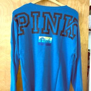 Victoria’s Secret- PINK cobalt blue cotton shirt